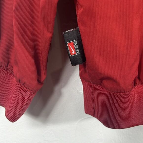 🔥🏈 Vintage OKLAHOMA SOONERS Nike Clima-Fit Quarter Zip Pullover Jacket Sz Lg - Picture 10 of 16